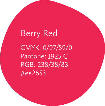 Brand berry-red swatch