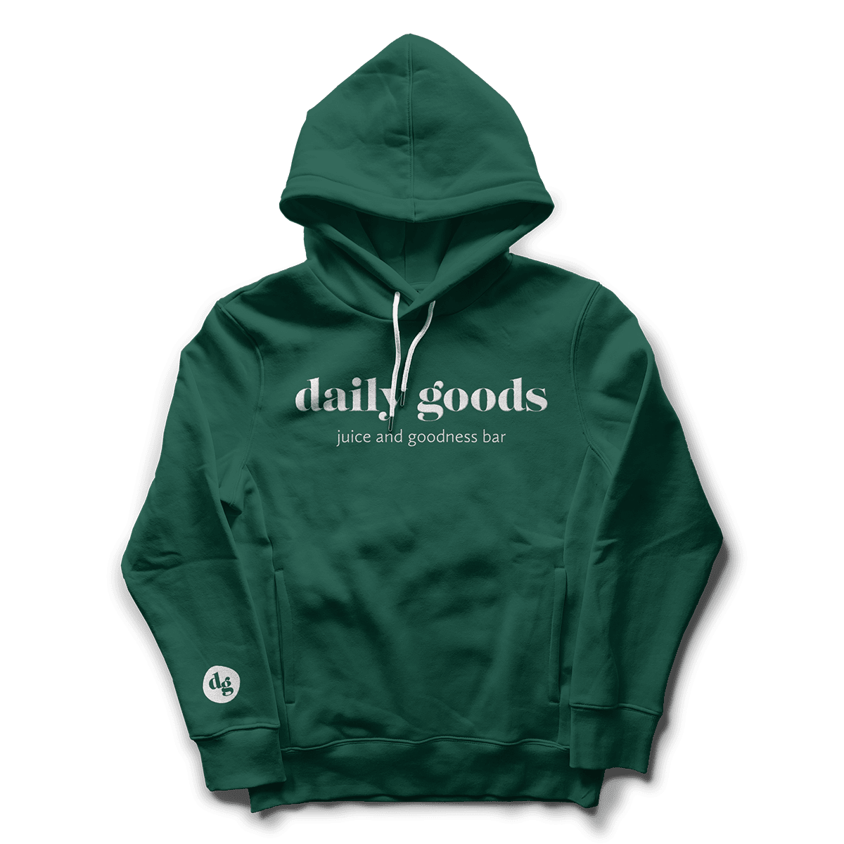 Mockup of Daily Goods sweater design.